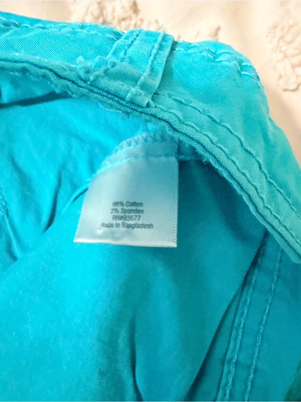 Bright Turquoise Casual Skort - Picture 4 of 6